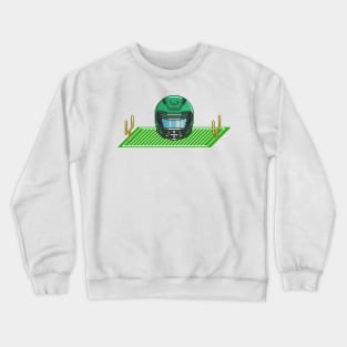 Helmet 2 and Field Dark Green Crewneck Sweatshirt